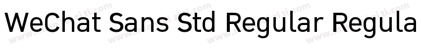 WeChat Sans Std Regular Regular字体转换